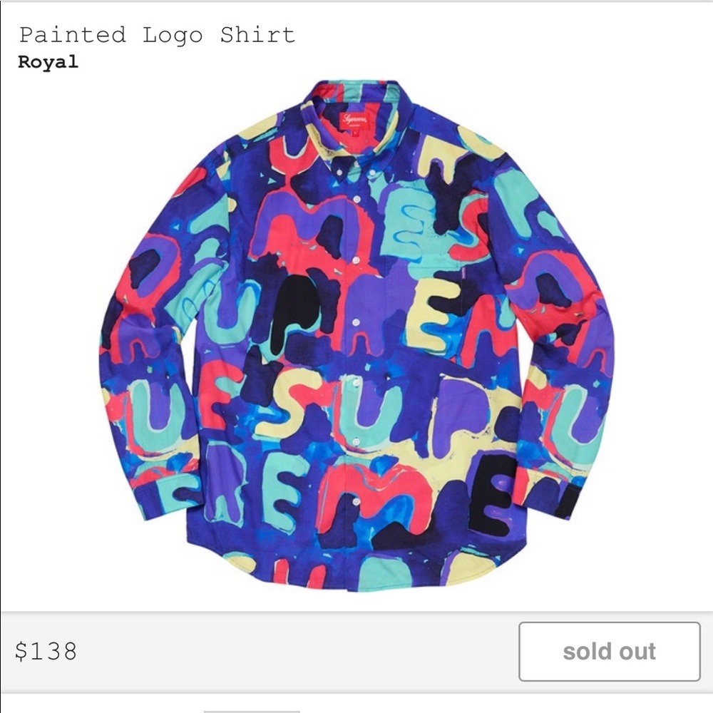 Supreme Painted Logo Shirt